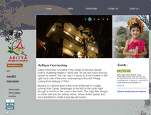 Tablet Screenshot of adityahomestay.com